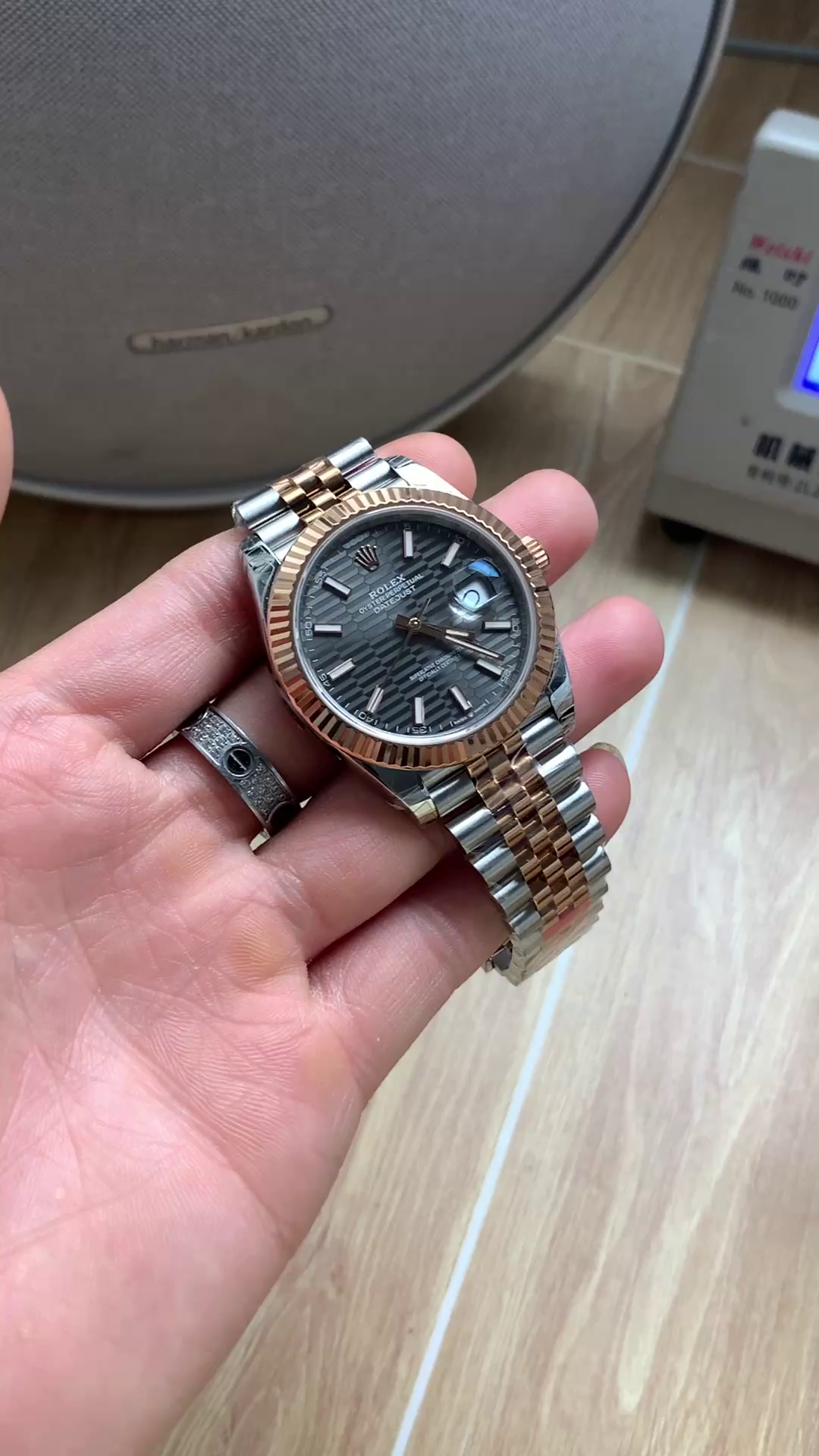 Rolex Datejust Grey Fluted Motif Dial m126331 0020 Mens Watch - QualitySwissReplica