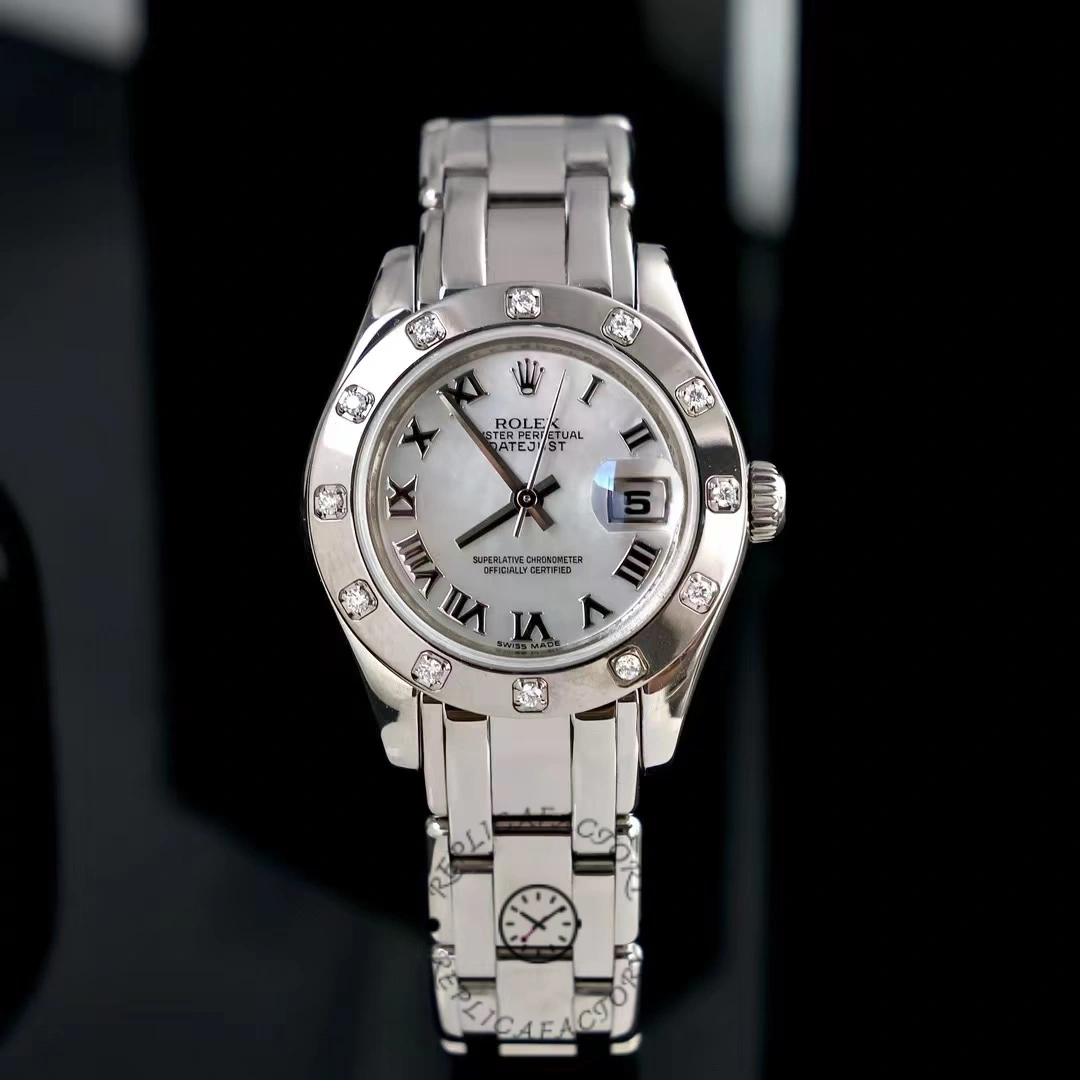 Rolex Pearlmaster 80319 MOP Roman Dial 29MM Lady Replica Watch - QualitySwissReplica