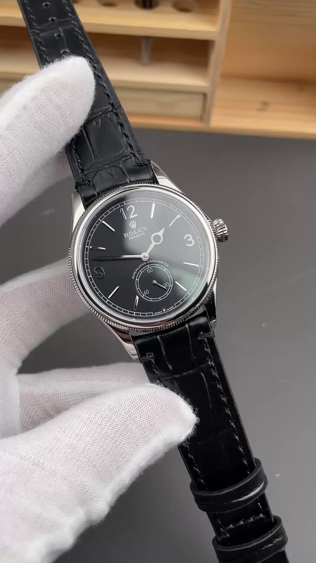 Rolex 1908 Black Dial 52509 0002 39 mm Replica Watch - QualitySwissReplica