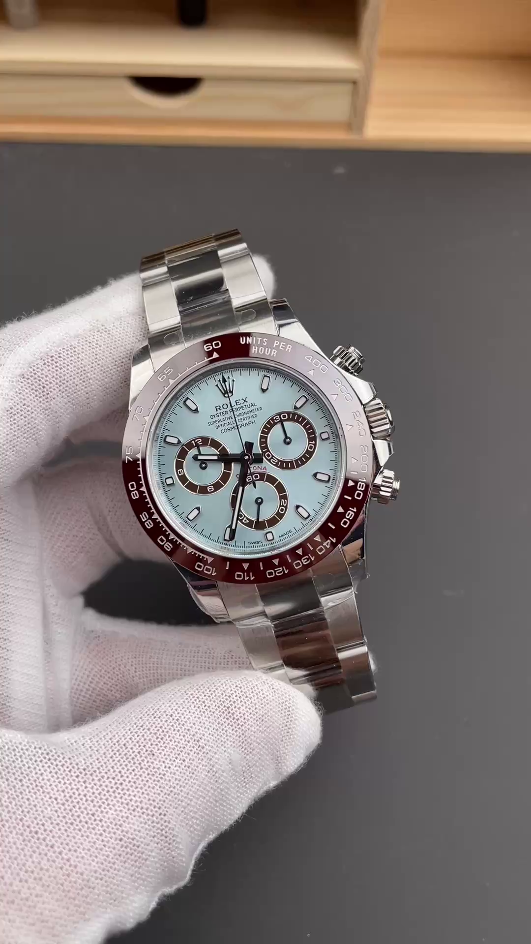 Rolex Cosmograph Daytona 116506 0001 50th Anniversary Ice Blue Dial 40mm Mens Replica Watch - QualitySwissReplica