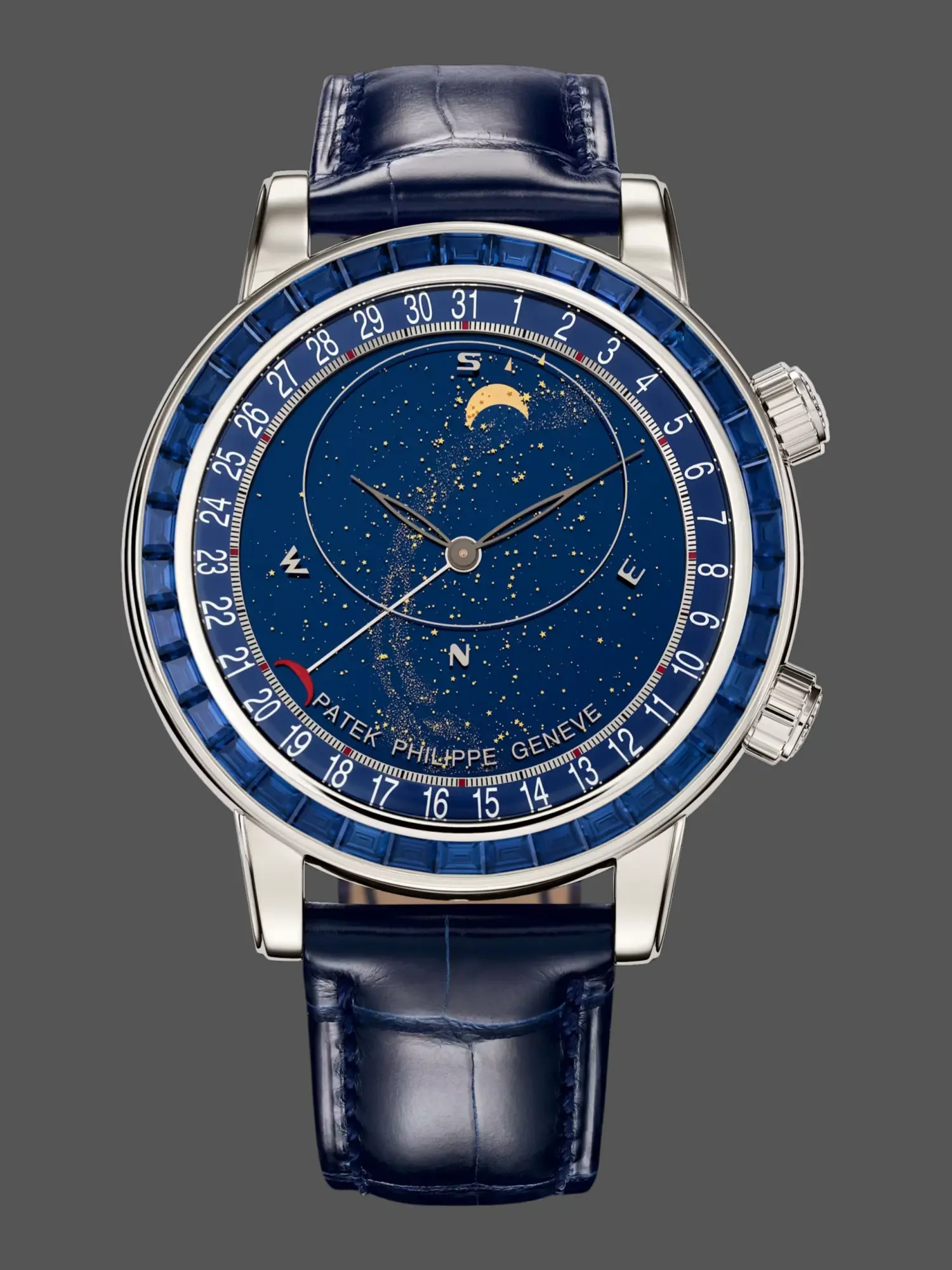 Patek Philippe Grand Complications 6104/11P-010 1:1 Clone 44mm Celestial Watch - QualitySwissReplica