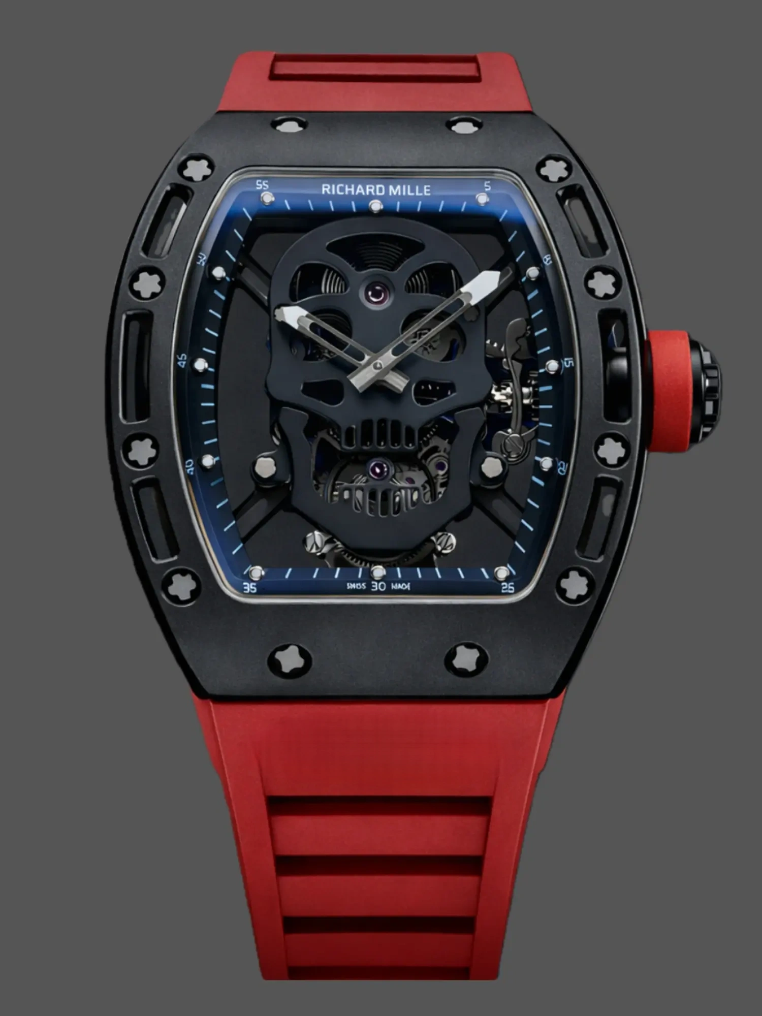 Richard Mille RM 52-01 1:1 Clone Skull Black Ceramic Watch - QualitySwissReplica
