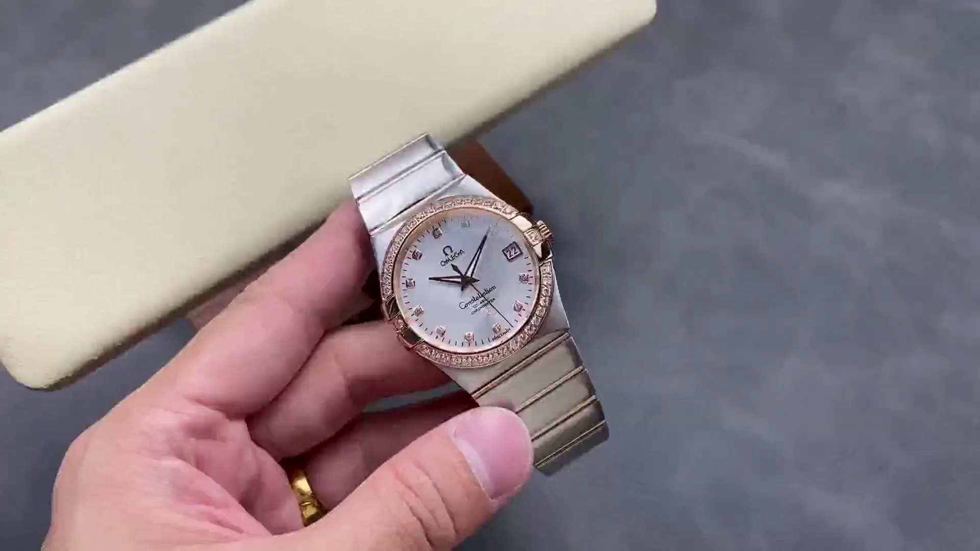 Omega Constellation Co-Axial Automatic 123.25.38.21.52.001 Men's Watch Replica - QualitySwissReplica