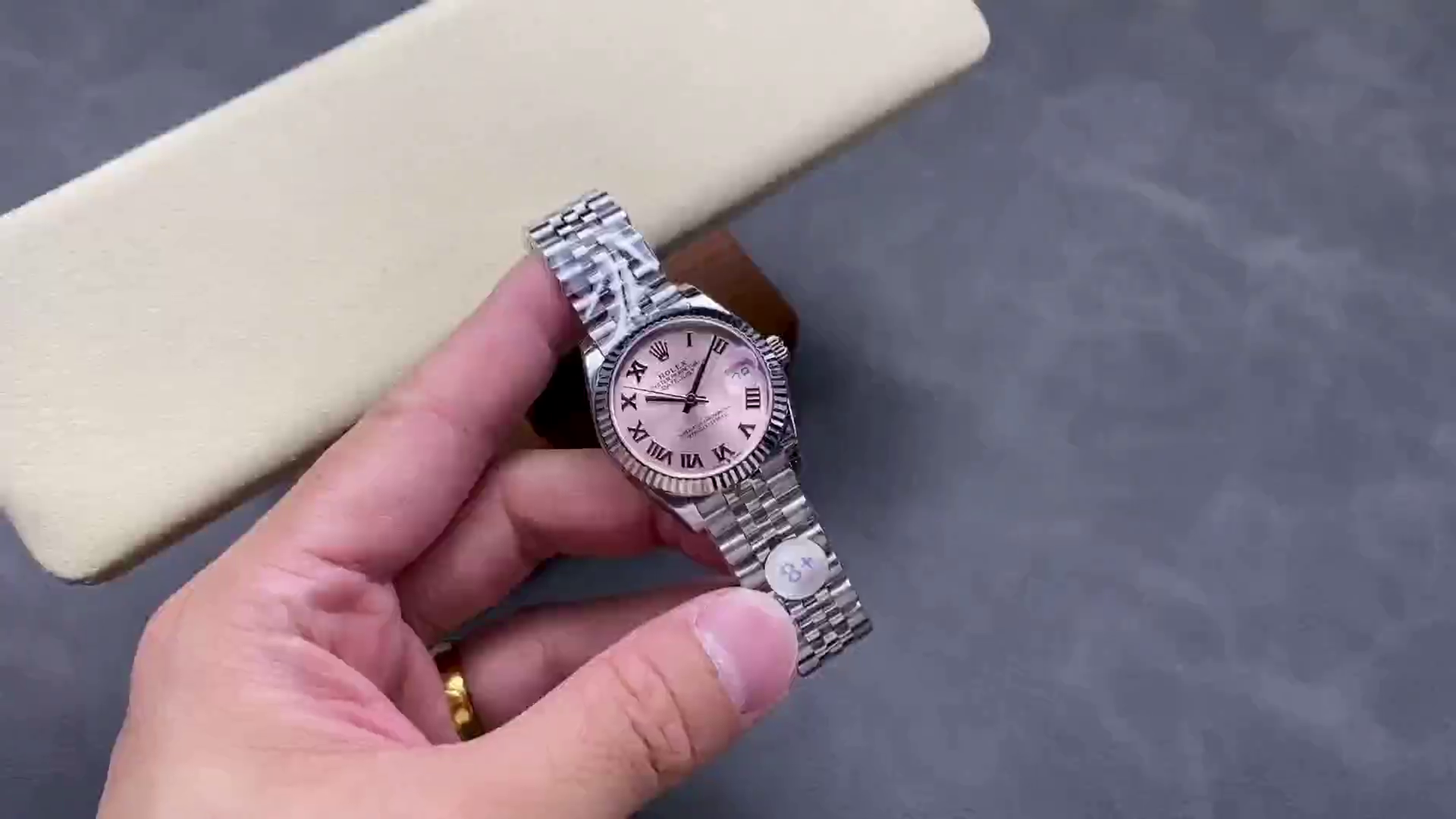 Rolex Datejust 279174 Stainless Steel Pink Roman Dial 28mm Lady Replica Watch - QualitySwissReplica