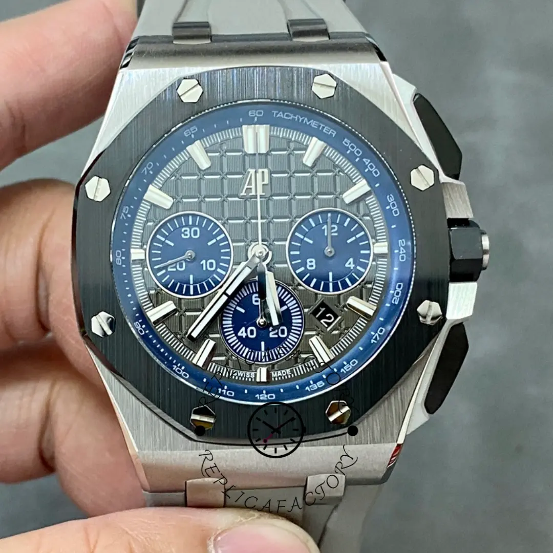 AP 26420IO.OO.A009CA.01 1:1 Clone Royal Oak Offshore Chronograph Titanium Grey Rubber - QualitySwissReplica