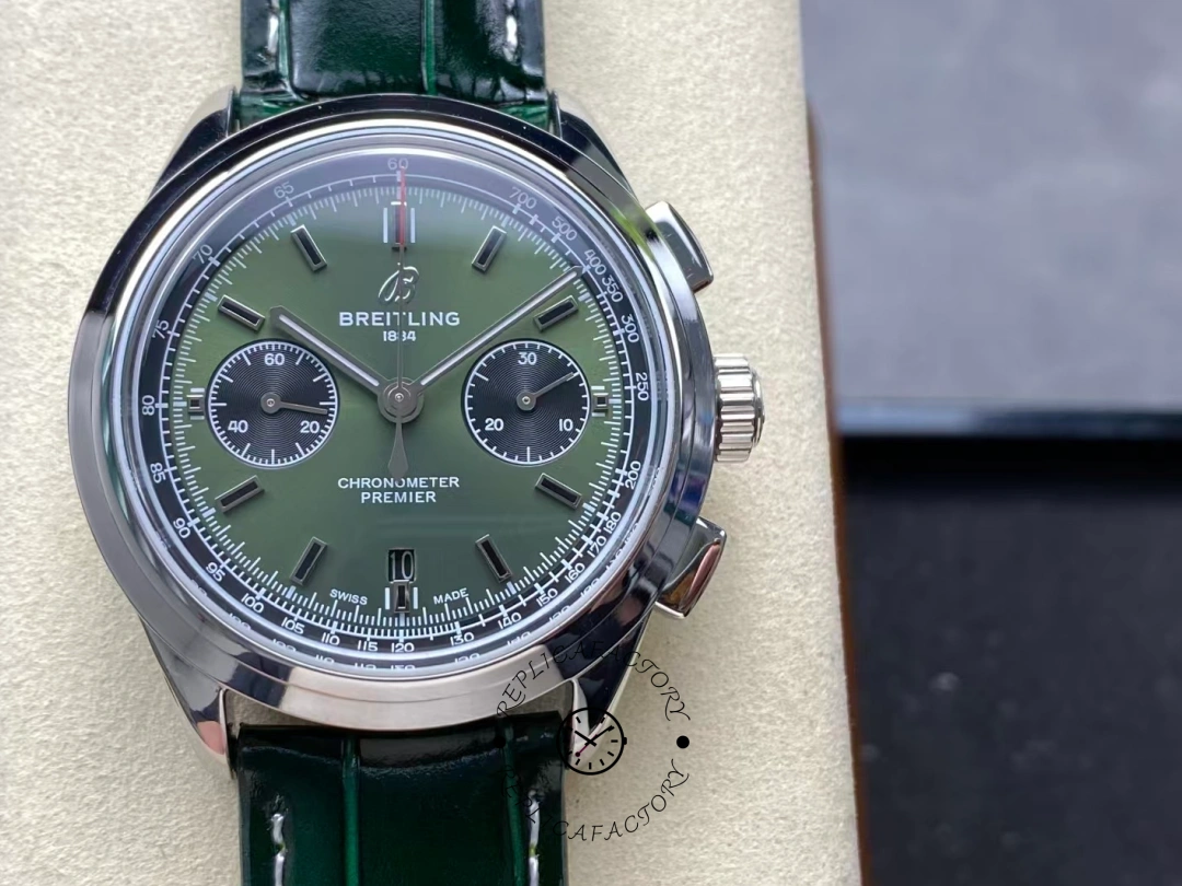 Breitling Premier B01 Chronograph 42 Bentley British Racing Green AB0118A11L1X1 Replica Watch - QualitySwissReplica