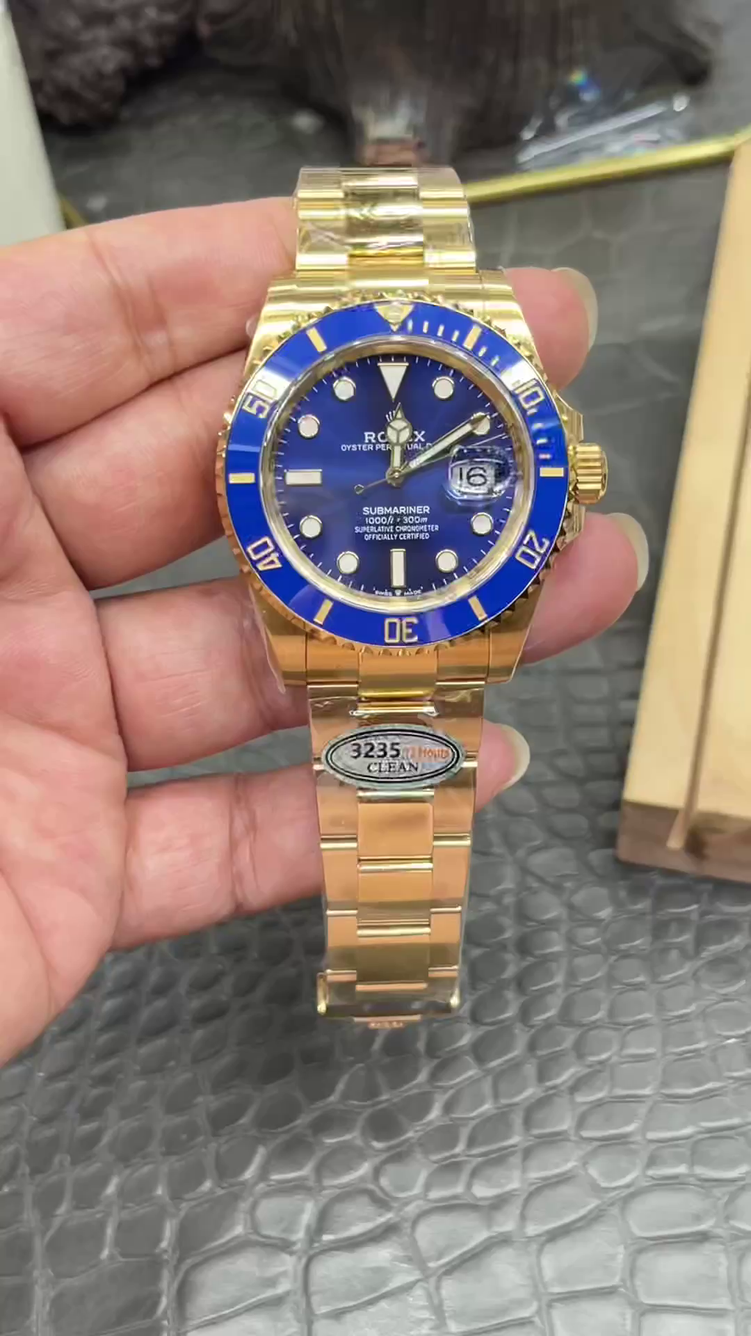 Rolex Submariner 126618LB Yellow Gold Blue Dial 41mm Mens Replica Watch - QualitySwissReplica