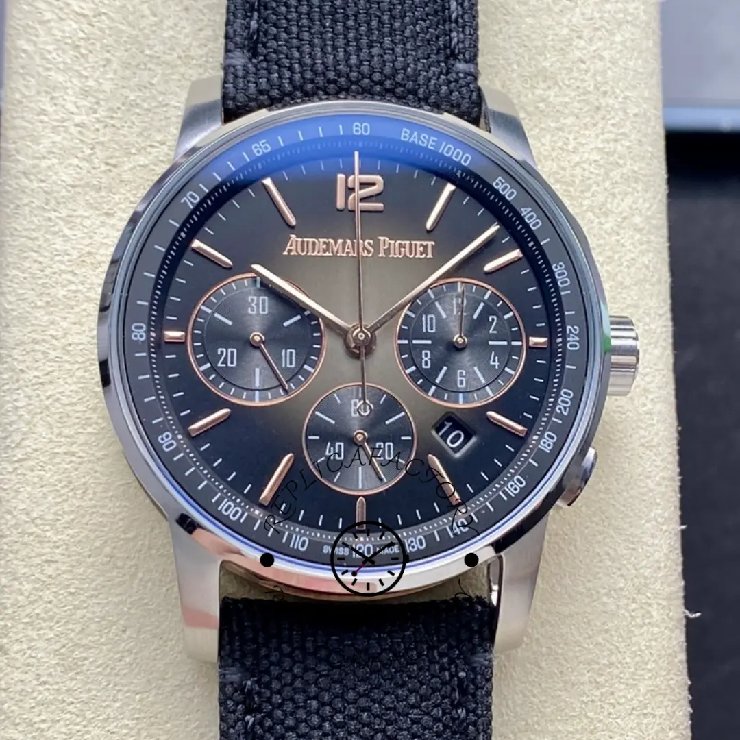 Code 11.59 AP Selfwinding 1:1 Clone 26393CR.OO.A002KB.01 Smoked Lacquered Gray Dial - QualitySwissReplica