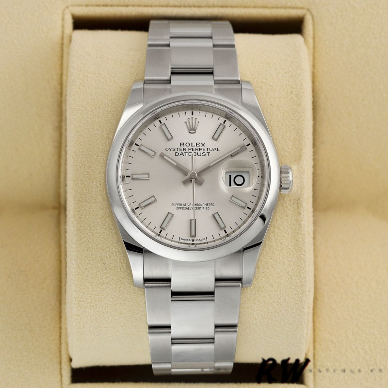 Rolex Datejust 126200 Stainless Steel Silver Index Dial 36MM Unisex Replica Watch - QualitySwissReplica