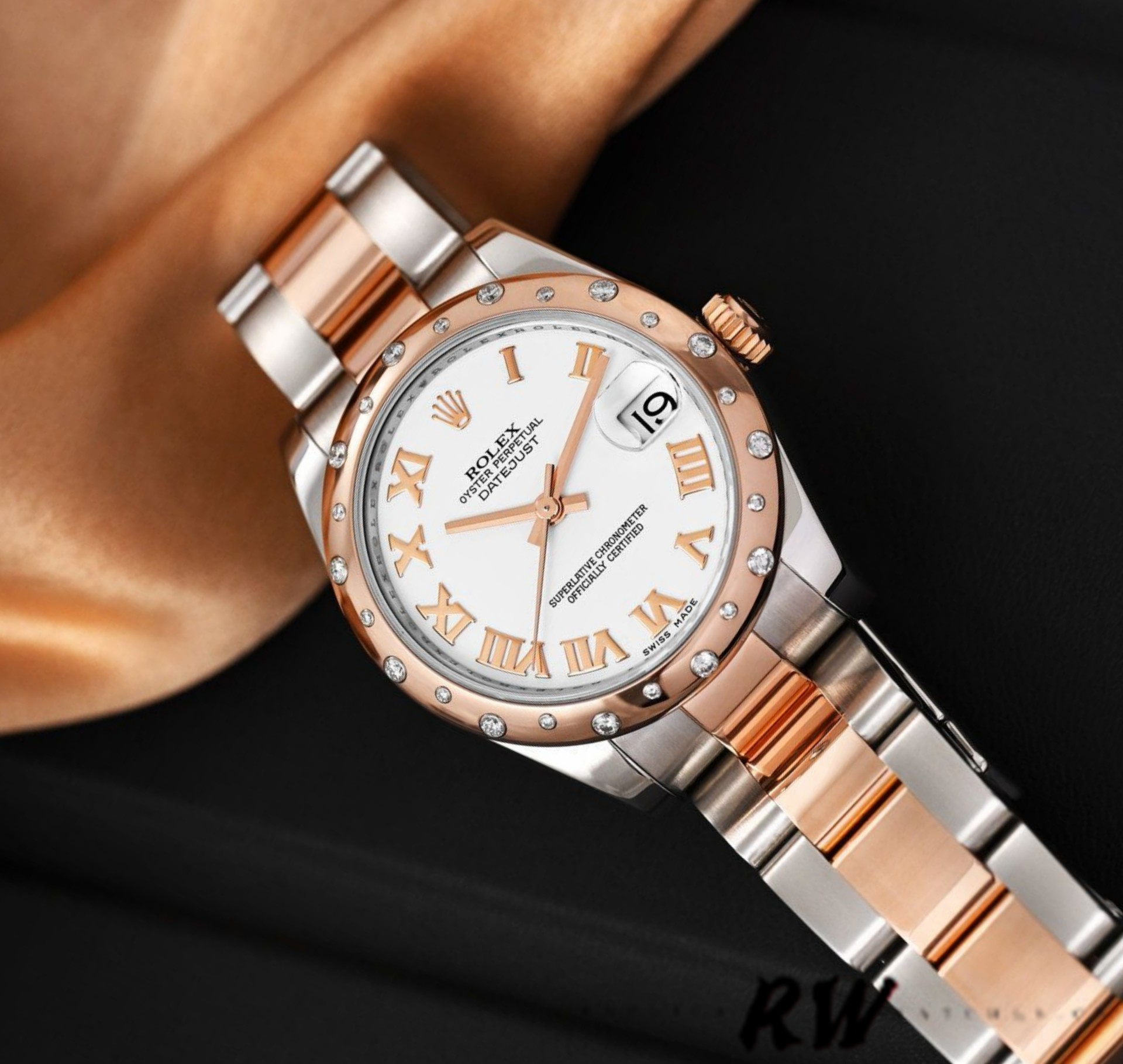 Rolex Datejust 178341 White Roman Numeral Dial 31MM Lady Replica Watch - QualitySwissReplica
