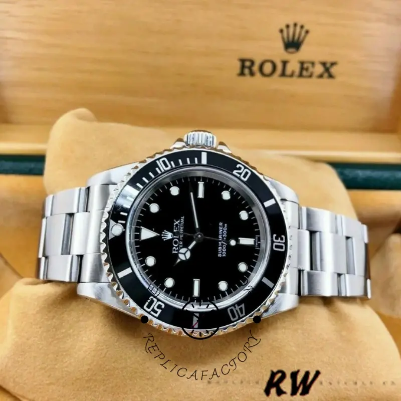 Rolex Submariner 14060 Stainless steel case Black Dial 40mm Mens Replica Watch - QualitySwissReplica