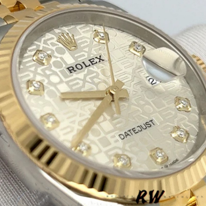Rolex Datejust 126233 Silver Jubilee Dial Fluted Bezel 36MM Unisex Replica Watch - QualitySwissReplica