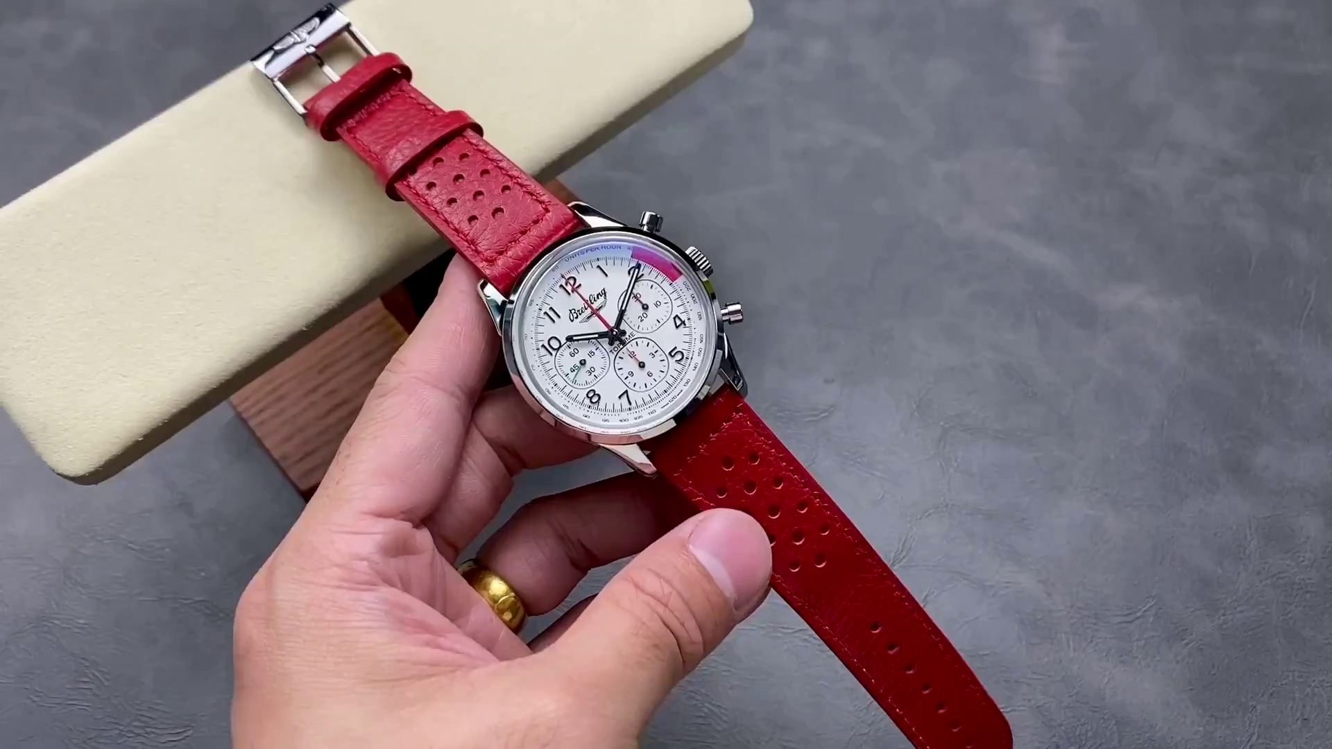 Breitling Top Time B01 Ford Thunderbird AB01766A1A1X1 Arabic Hour Markers 1:1 Clone - QualitySwissReplica