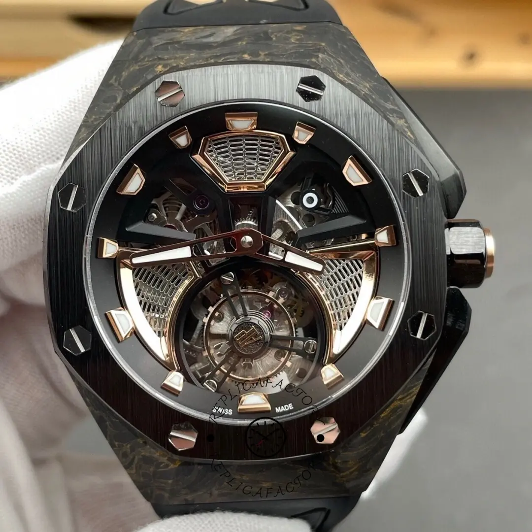 AP Royal Oak Concept Flying Tourbillon 26638FO.00.D002CA.01 Forged Carbon 1:1 Clone - QualitySwissReplica