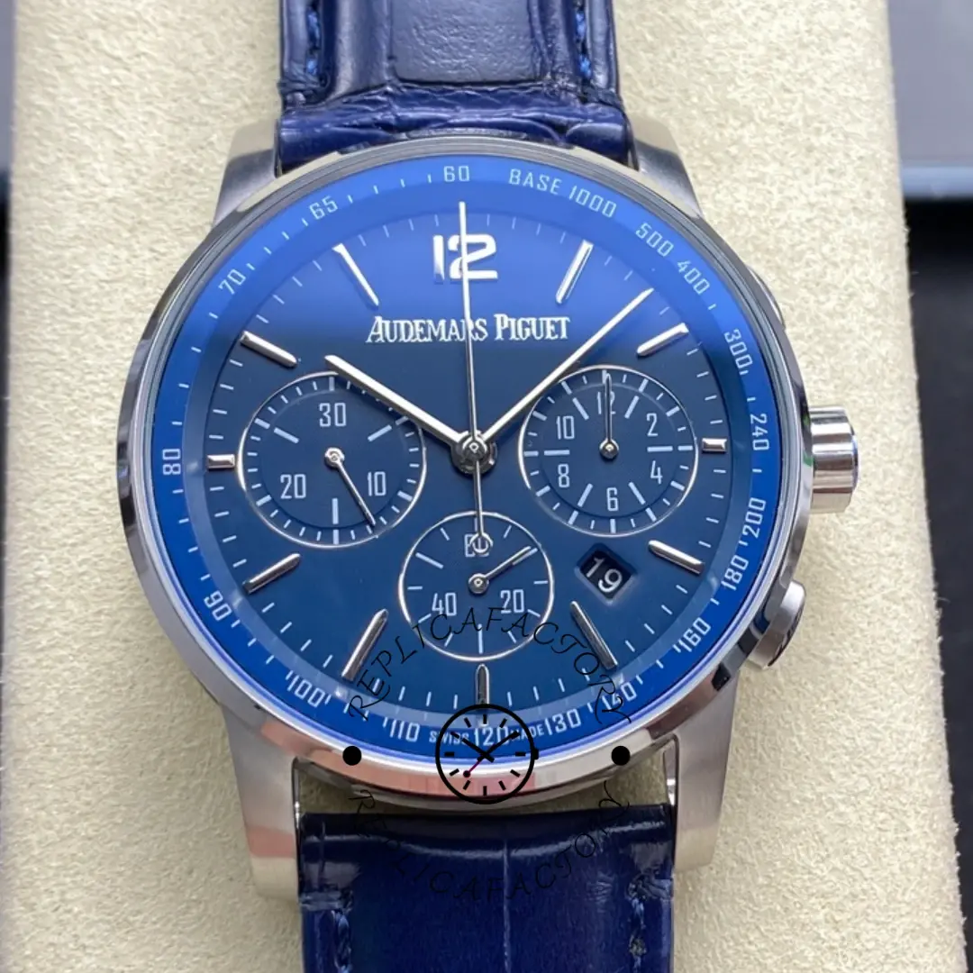 1:1 Clone AP Code 11.59 Chronograph 41mm 26393BC.OO.A321CR.01 Leather Strap - QualitySwissReplica
