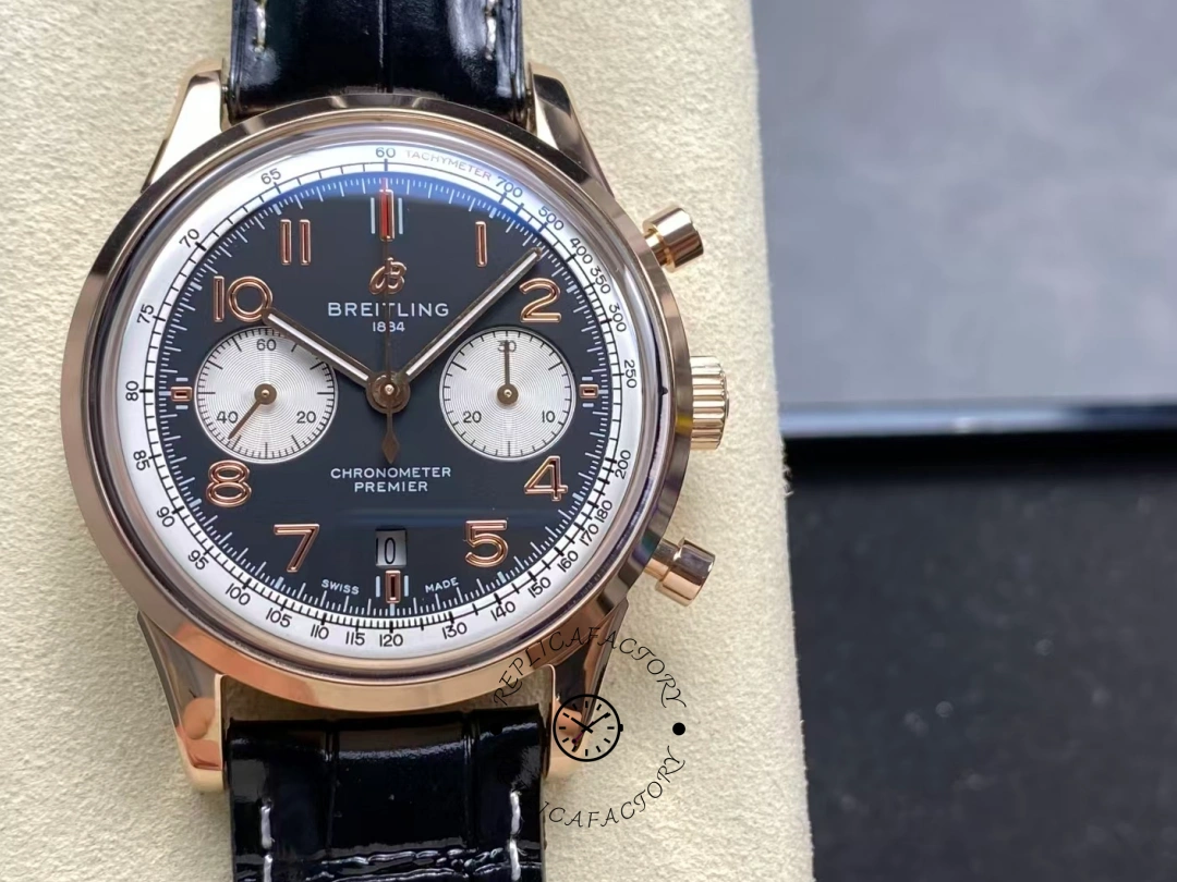 Breitling Premier B01 Rose Gold AB0118A21B1X1 Replica - QualitySwissReplica