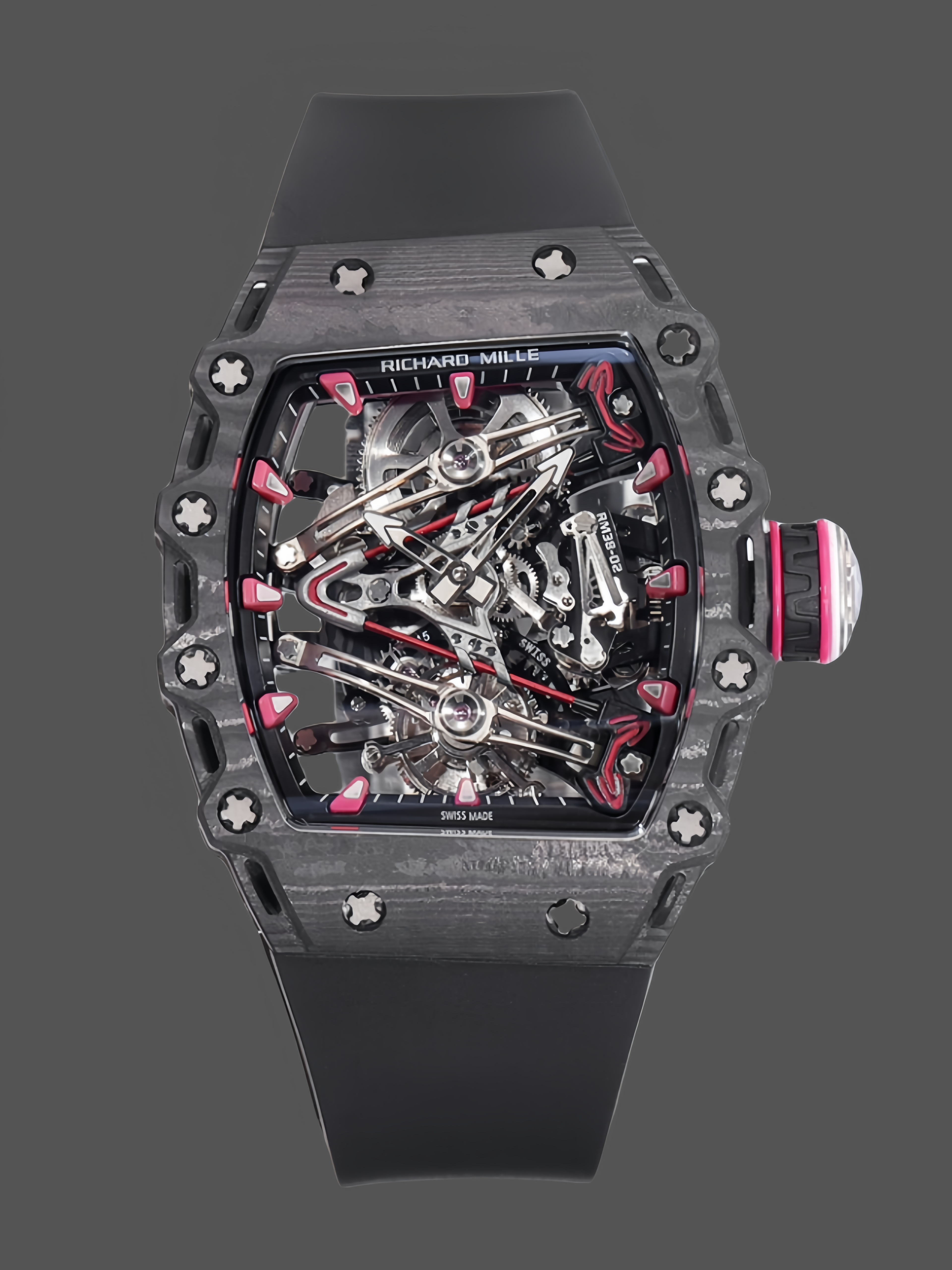 Richard Mille RM 38 02 Bubba Watson Tourbillon Rubber Strap - QualitySwissReplica