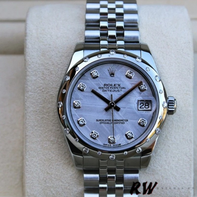 Rolex Datejust 178344 Meteorite Grey Dial 31MM Lady Replica Watch - QualitySwissReplica