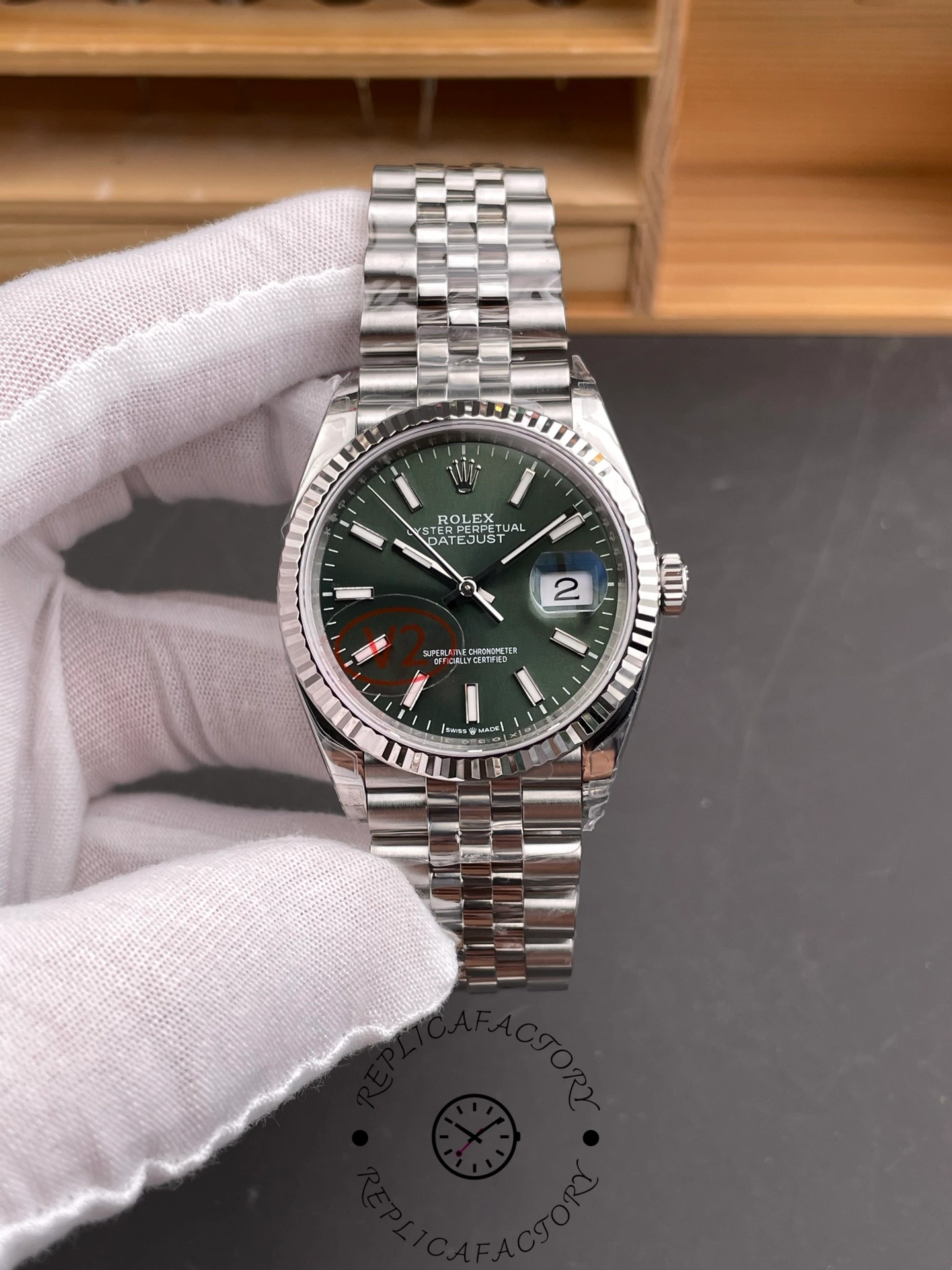 Rolex Datejust 126234 Stainless Steel Mint Green Dial 36MM Unisex Replica Watch - QualitySwissReplica