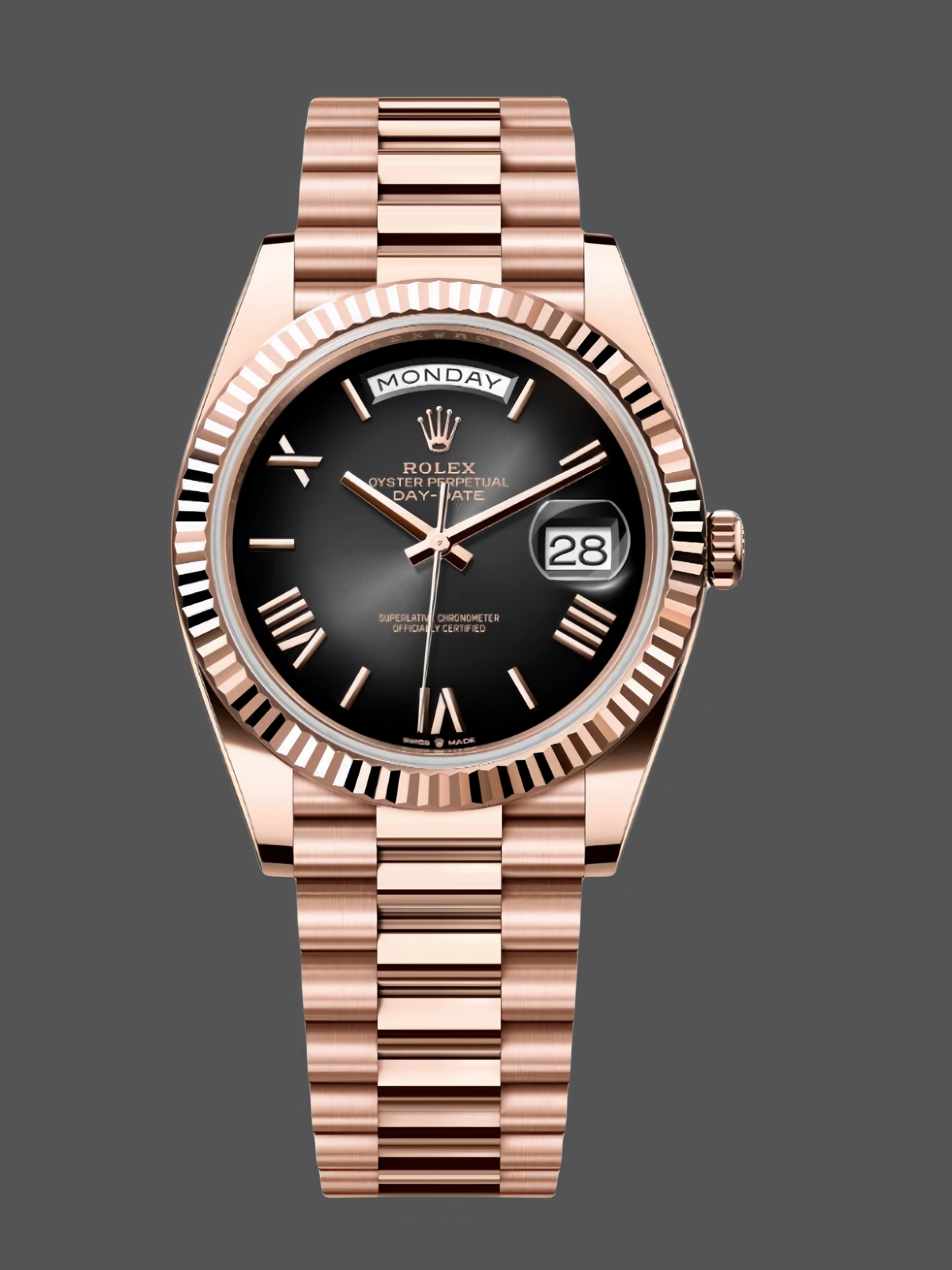 Rolex Day Date in 18 ct Everose Gold M228235 0055 40mm - QualitySwissReplica