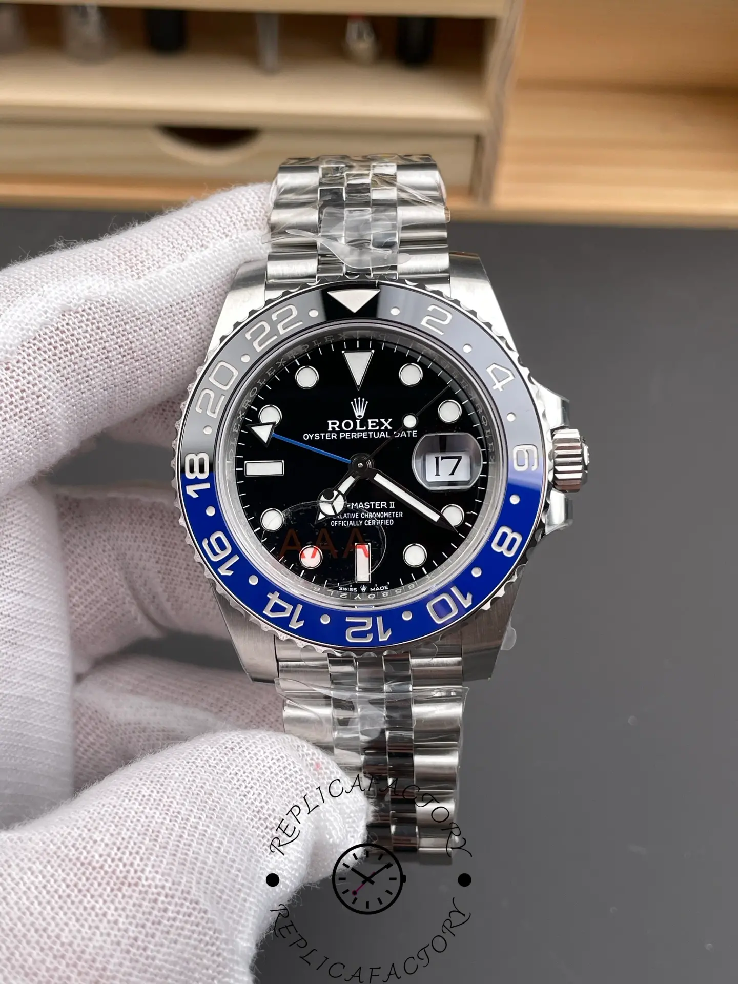 Rolex GMT-Master II 126710BLNR Black Dial Batman Bezel 40MM Mens Replica Watch - QualitySwissReplica