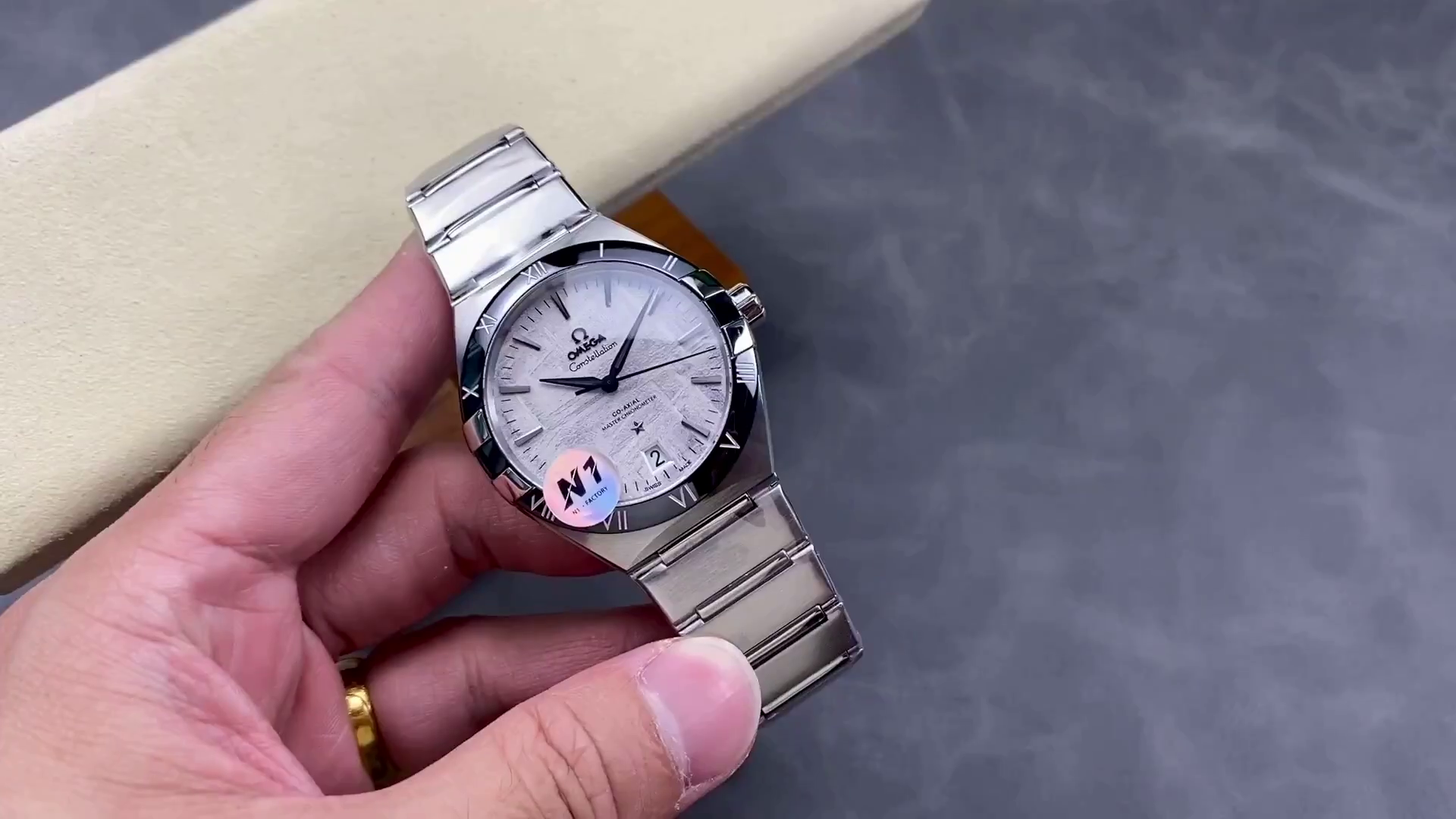Omega Constellation Co-Axial Master 131.30.41.21.99.001 Meteorite Dial Replica - QualitySwissReplica