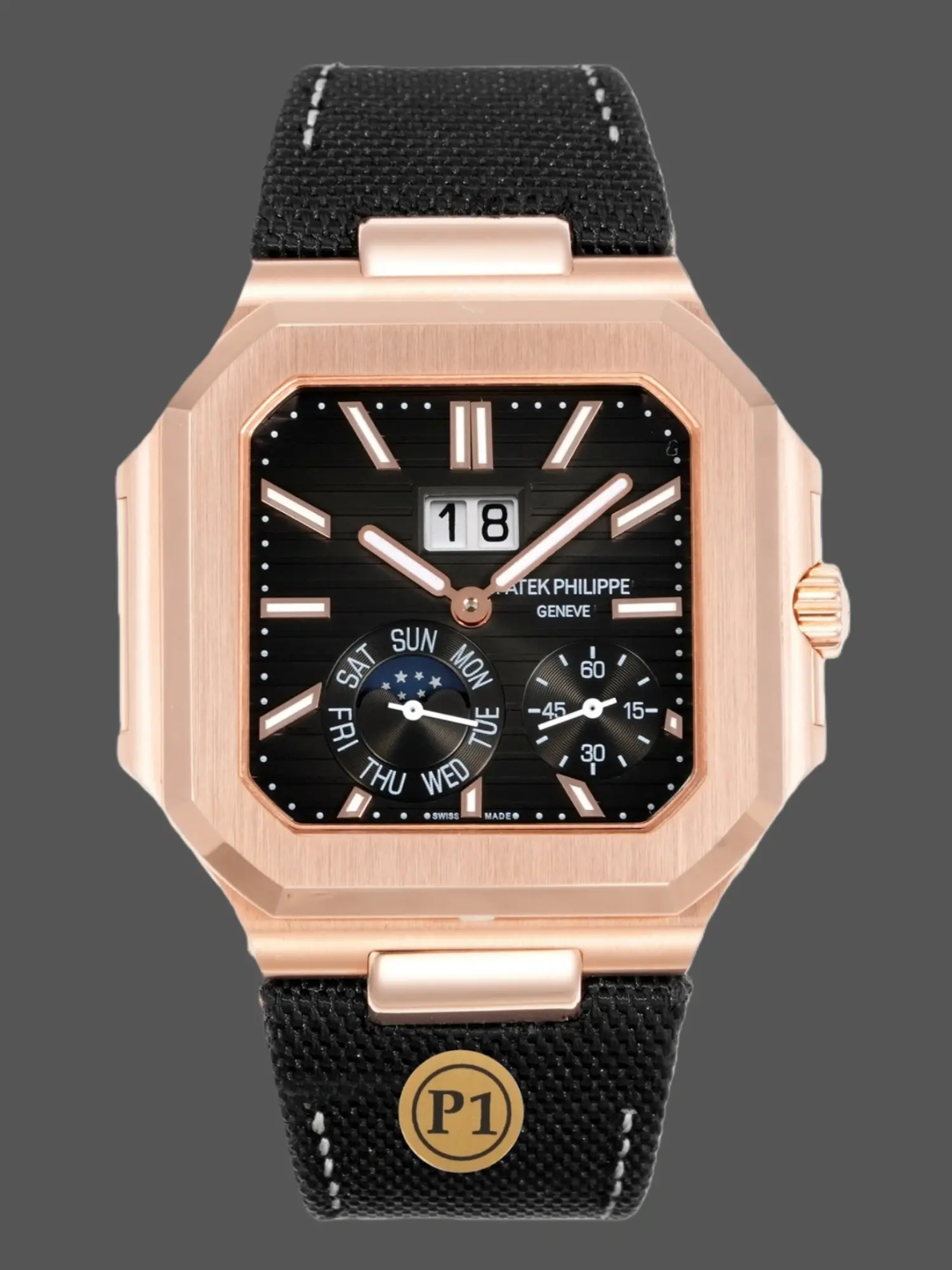 Replica Patek Philippe Cubitus 5822R Black Dial Watch - QualitySwissReplica