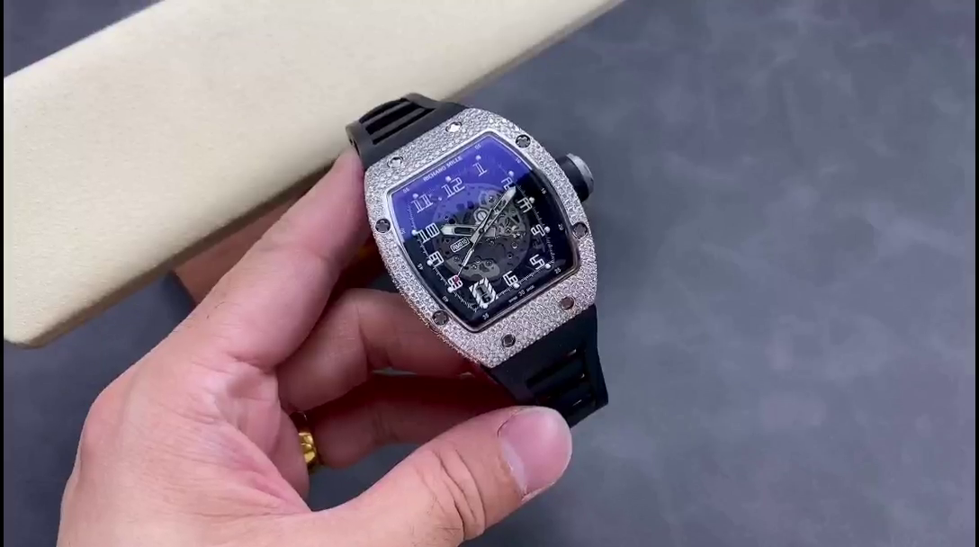 Richard Mille White Gold Diamond Set RM 010 - QualitySwissReplica