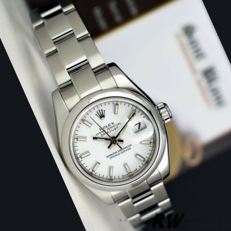 Rolex Datejust 179160 White Index Dial Domed Bezel 26MM Lady Replica Watch - QualitySwissReplica