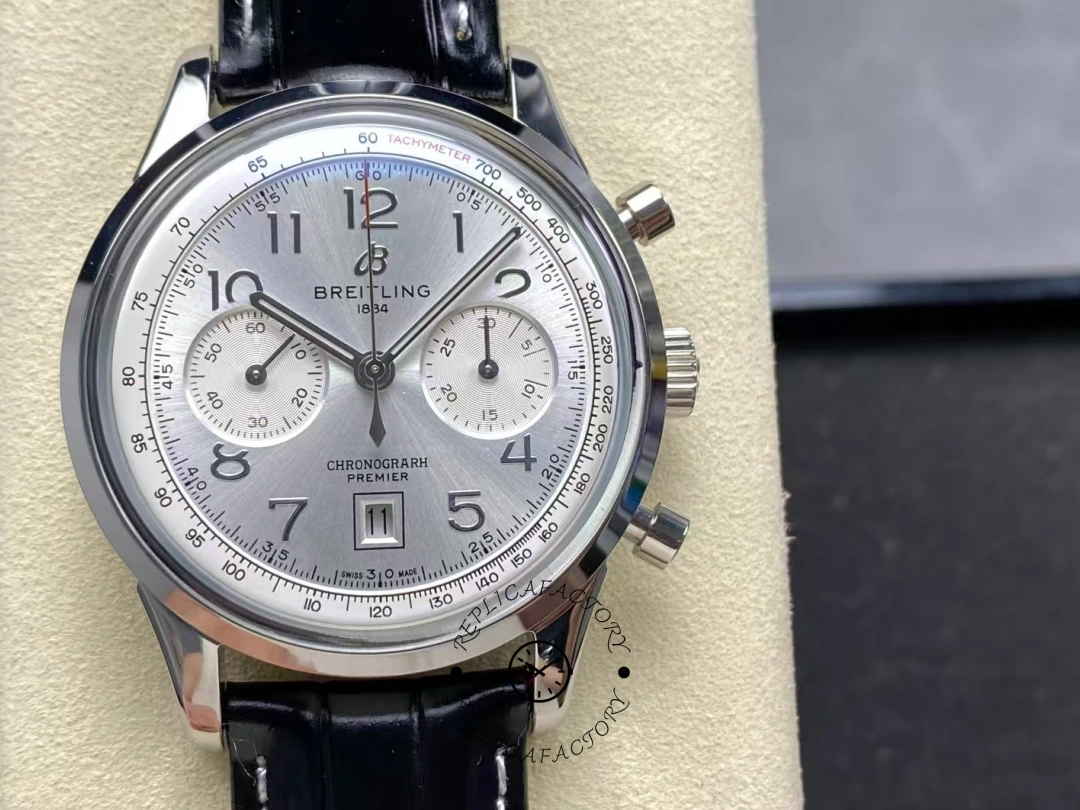 Breitling Premier B09 Silver Dial 40 mm AB0930371G1P1 Replica - QualitySwissReplica