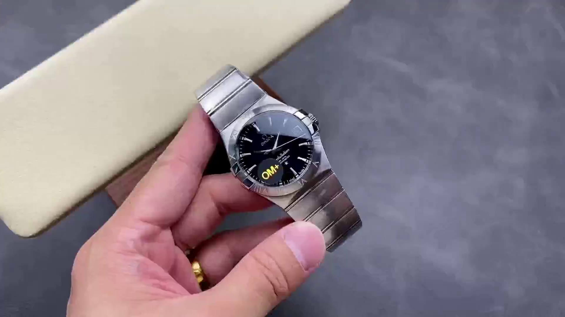 Omega Constellation Stainless Steel Date Watch 123.10.38.21.01.001 Clone - QualitySwissReplica