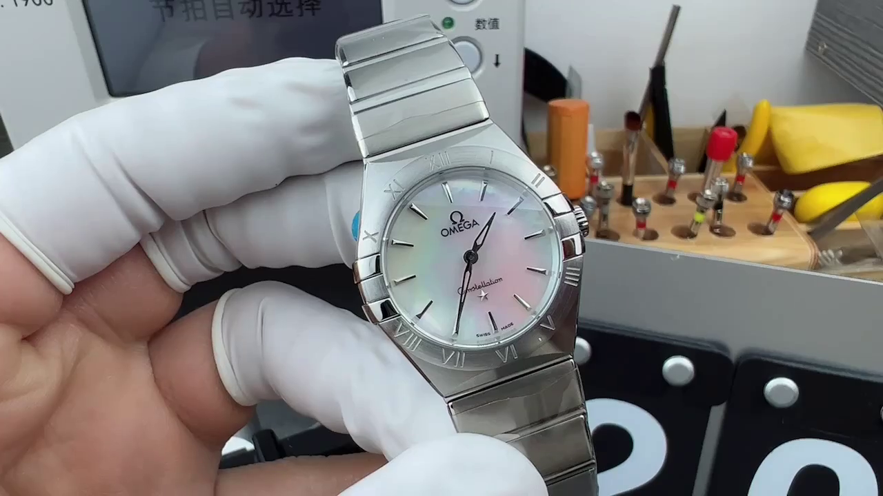 Omega Constellation White MOP Dial 131.10.25.60.05.001 25mm Replica - QualitySwissReplica