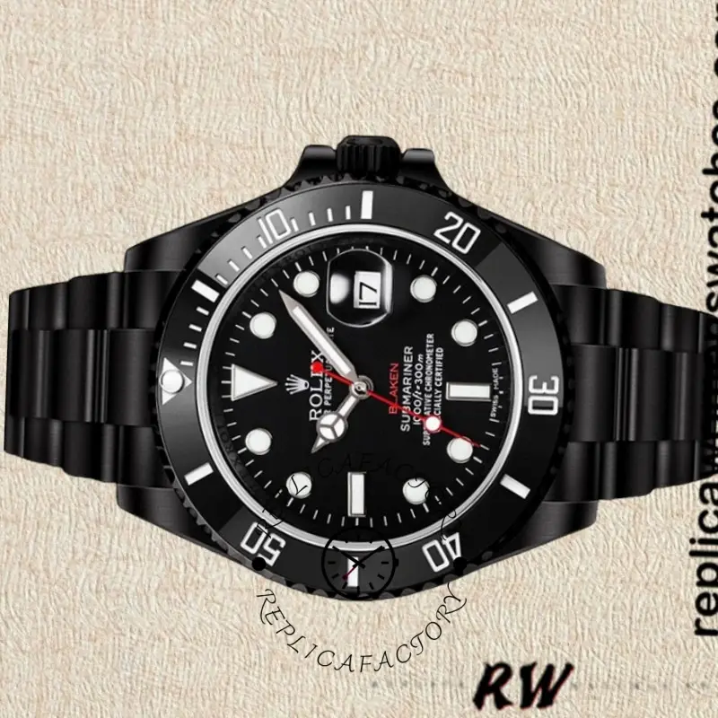 Rolex Submariner 116610 Black Dial 40mm Mens Replica Watch - QualitySwissReplica