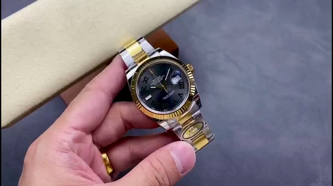 Replica Rolex Datejust Grey Two Tone M126333 0019 41mm Mens - QualitySwissReplica