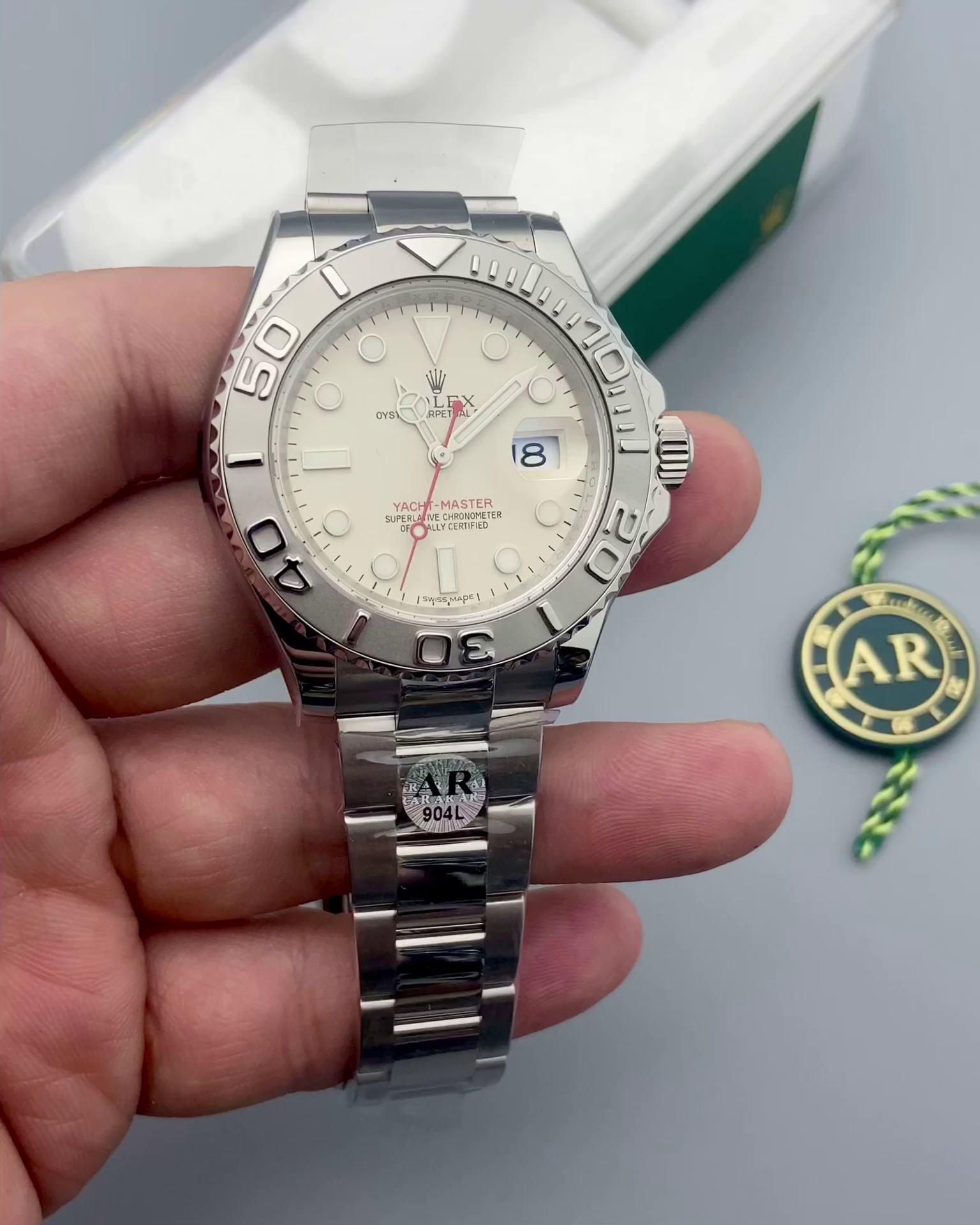 Rolex Yacht Master 16622 Silver Dial 40mm Mens Replica Ratch - QualitySwissReplica