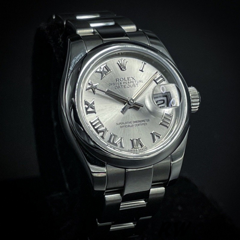 Rolex Datejust 179160 Oyster Bracelet Silver Roman Dial 26MM Lady Replica Watch - QualitySwissReplica