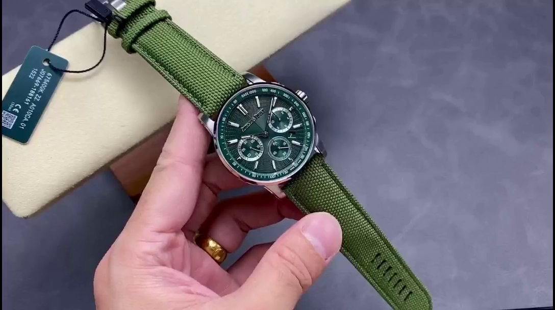 AP CODE 11.59 Chronograph Collection 1:1 Clone 26393ST.OO.A056KB.01 Green Dial - QualitySwissReplica