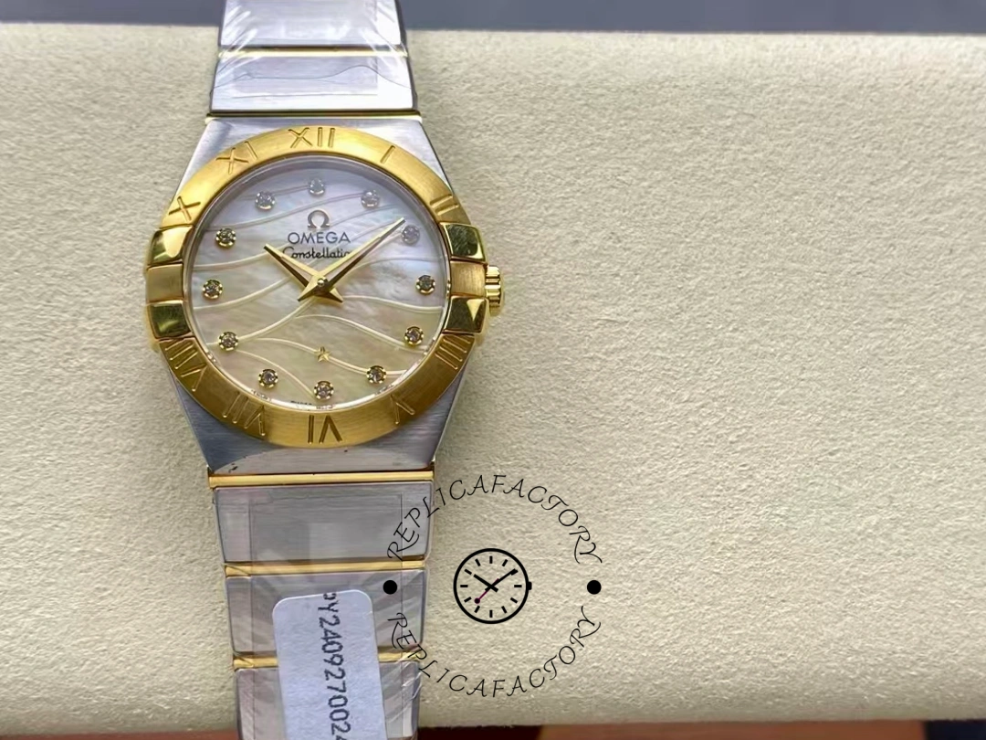 Omega Constellation Brushed Quartz 123.20.27.60.55.005 27mm Replica Watch - QualitySwissReplica