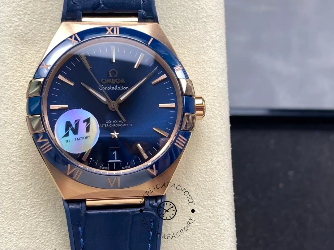 Omega Constellation Rose Gold 41mm Men's Replica Watch 131.63.41.21.03.001 - QualitySwissReplica