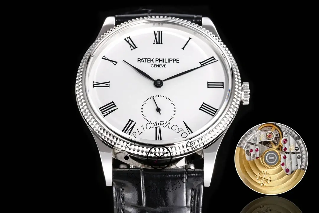 Replica Patek Philippe Calatrava 5119G 001 39MM White Gold Watch - QualitySwissReplica