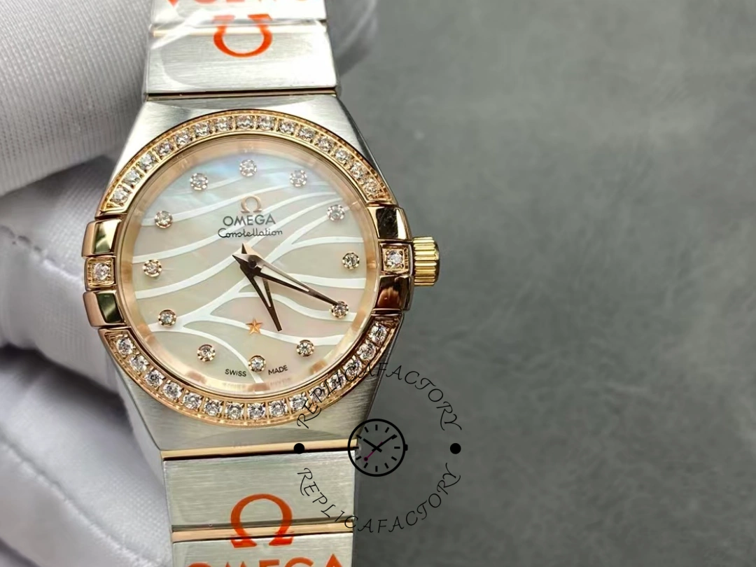 Omega Constellation Co-Axial 123.25.27.20.55.005 27mm Women's Replica Watch - QualitySwissReplica
