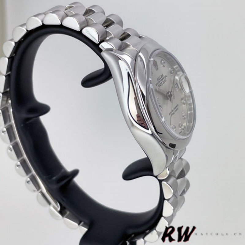 Rolex Datejust 279166 Silve Dial Diamond Domed Bezel 28mm Lady Replica Watch - QualitySwissReplica