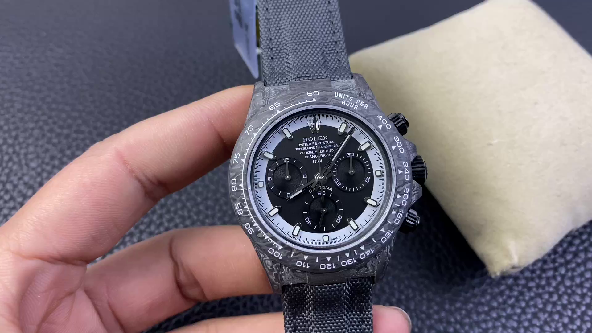 Rolex Daytona Cosmograph DIW Carbon Fiber Black Dial 40mm - QualitySwissReplica