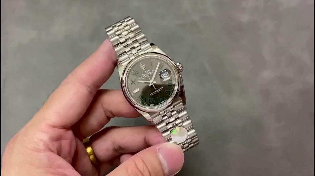 Rolex Datejust m126200 0017 Grey Wimbledon dial Stainless Steel 36MM Unisex Replica Watch - QualitySwissReplica
