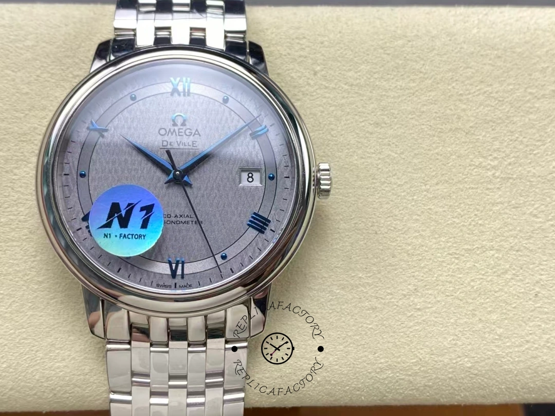 Omega De Ville Prestige Automatic 424.10.40.20.06.002 Grey Dial Clone - QualitySwissReplica