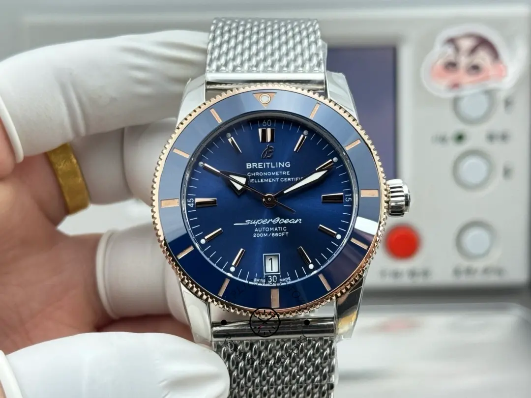 1:1 Clone Breitling Superocean Heritage UB2010161C1A1 Rose Gold 42 Men's Watch - QualitySwissReplica