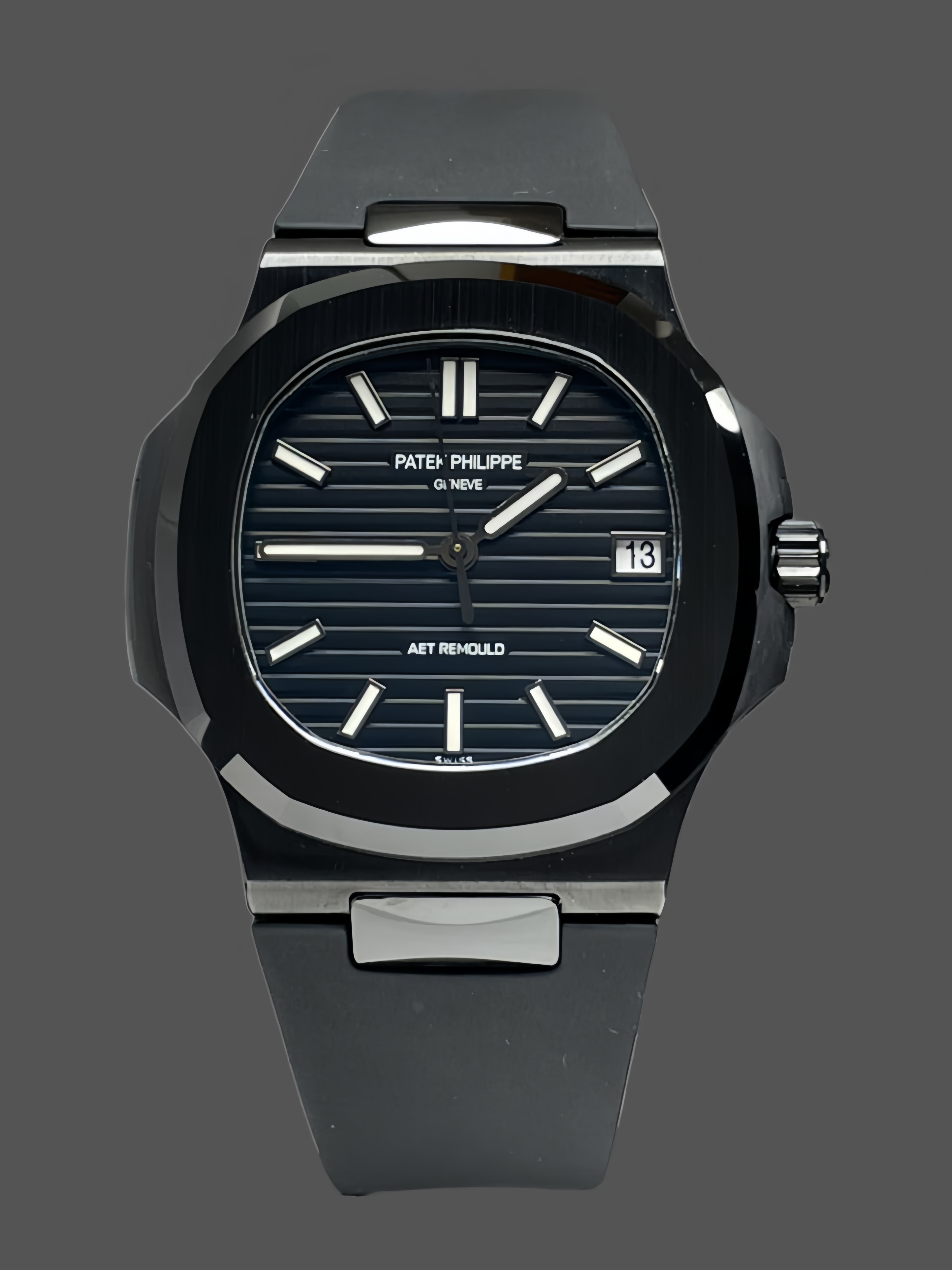 Patek Philippe Nautilus Black Dial 5711 40MM Watch - QualitySwissReplica