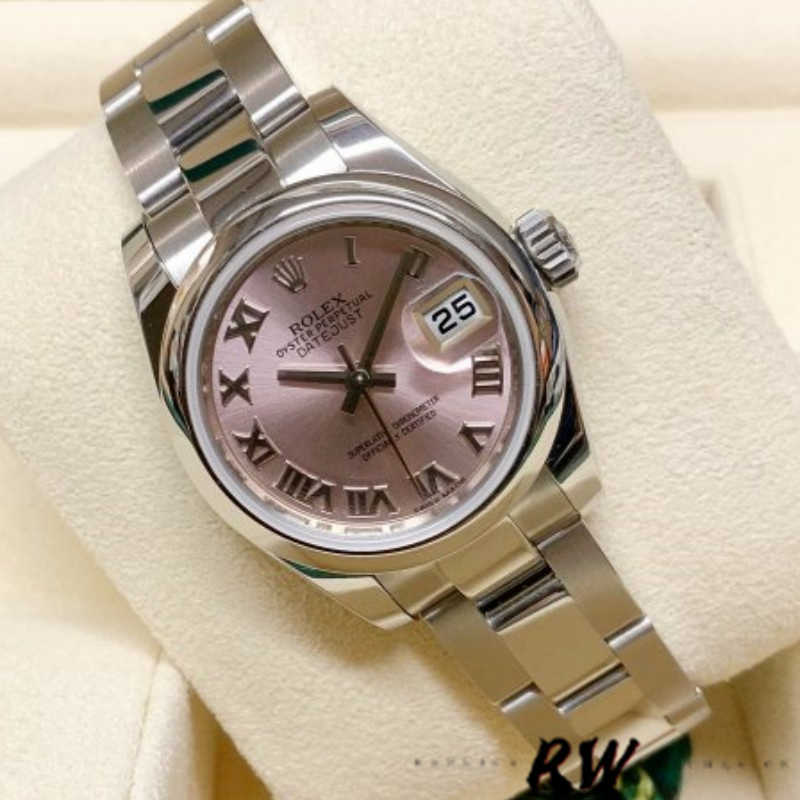 Rolex Datejust 179160 Oyster Bracelet Pink Roman Dial 26MM Lady Replica Watch - QualitySwissReplica