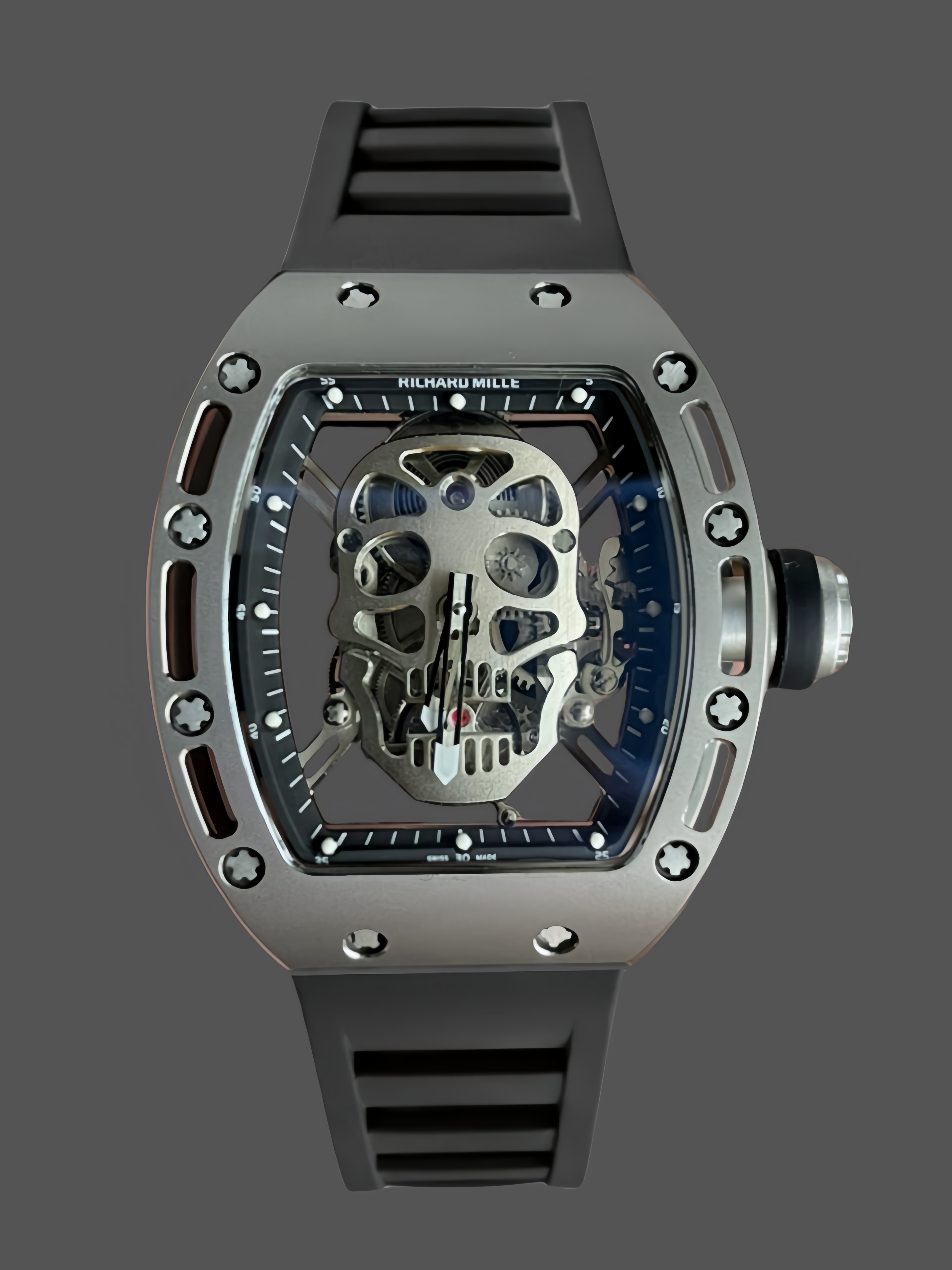 5 Colors Richard Mille Limited Edition RM52 Skull Titanium Tourbillon Openworked Dial - QualitySwissReplica