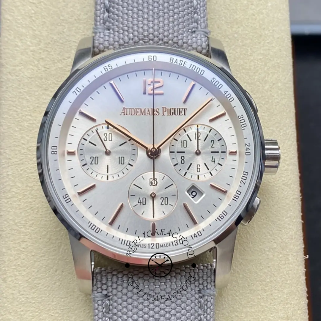 Luxury Replica AP 26393CR.OO.A009CR.01 CODE 11.59 41 Silvered Dial - QualitySwissReplica